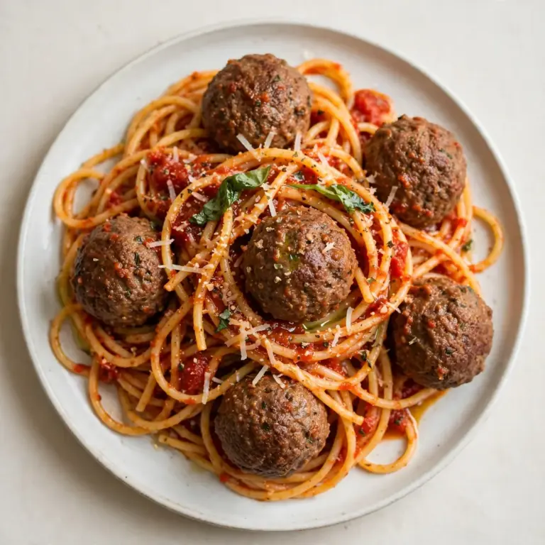 Budget Batch Hackbällchen-Spaghetti für die Woche