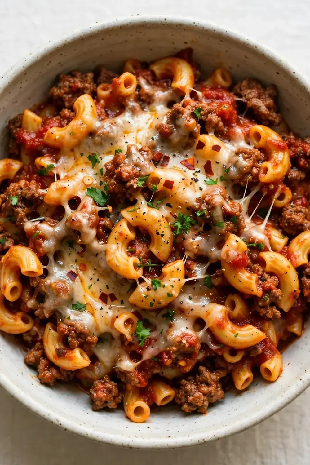 One-Pot Beef Chili Macaroni