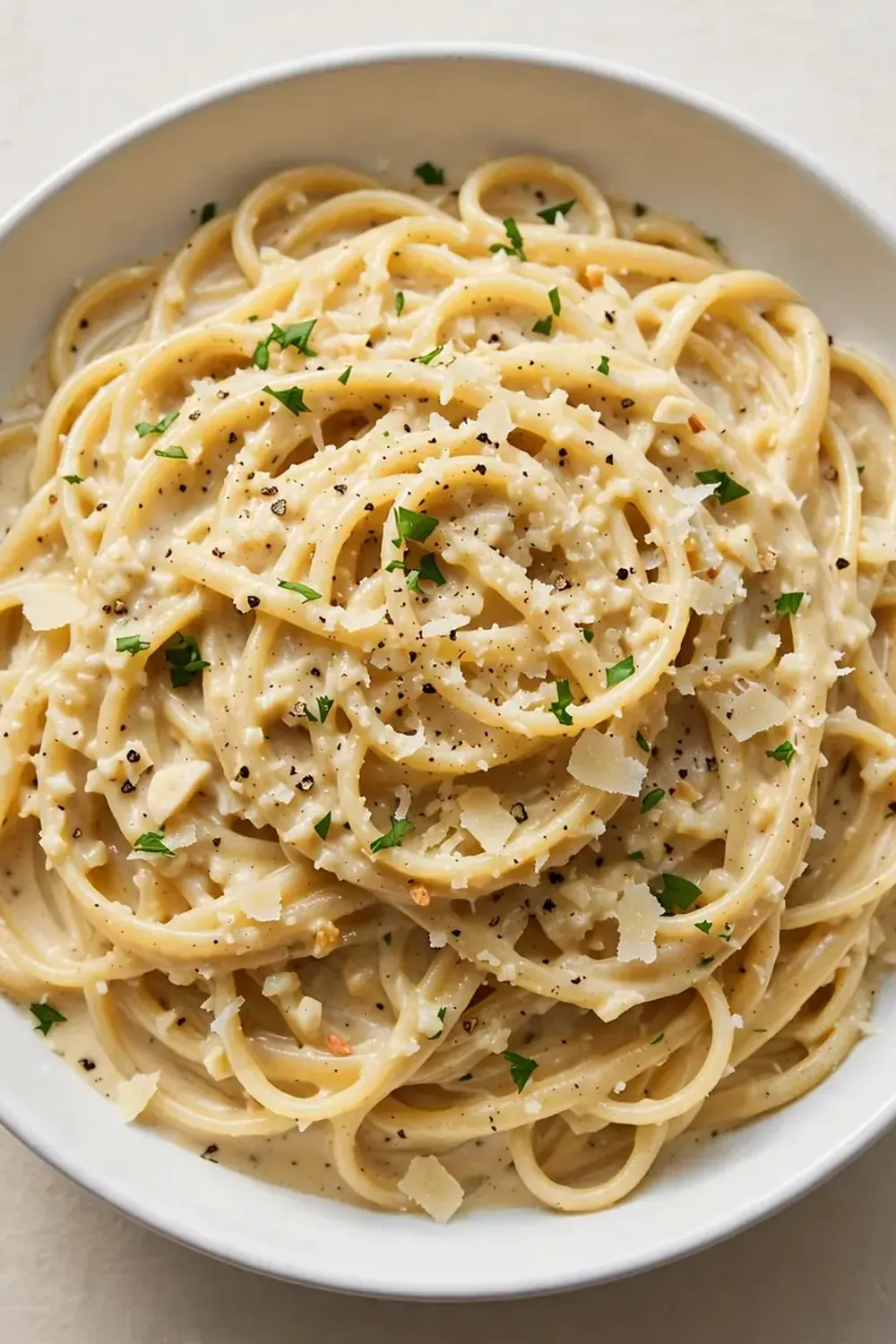 Creamy Garlic Parmesan Linguine