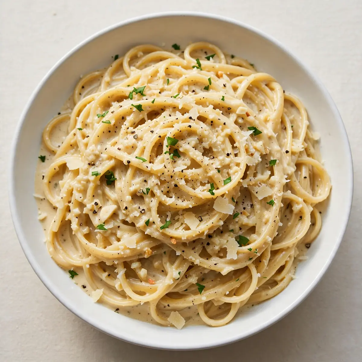 Budget-Friendly Meal-Prep Cremige Garlic Parmesan Linguine
