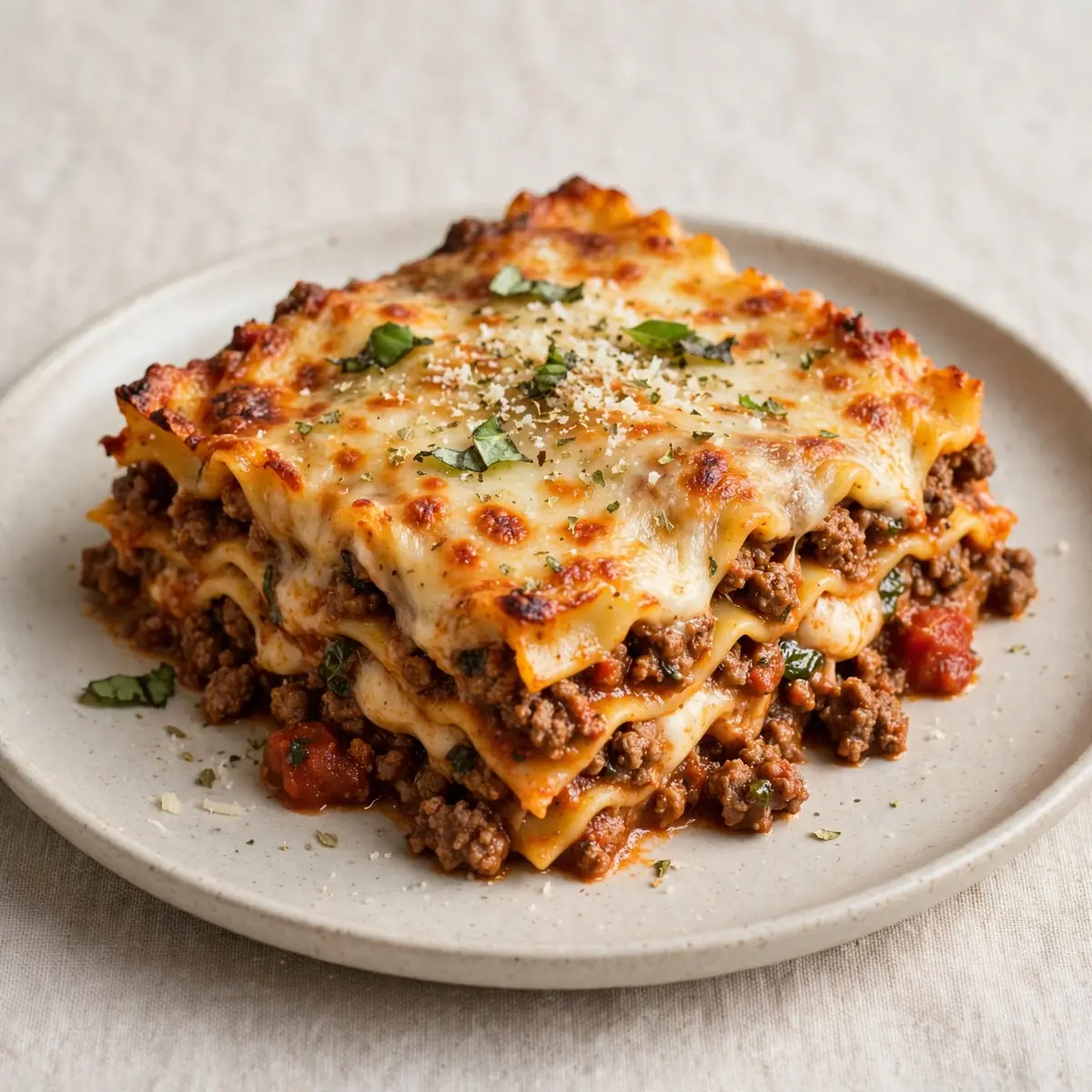 Budget Hackfleisch-Lasagne für 4 Tage Meal Prep
