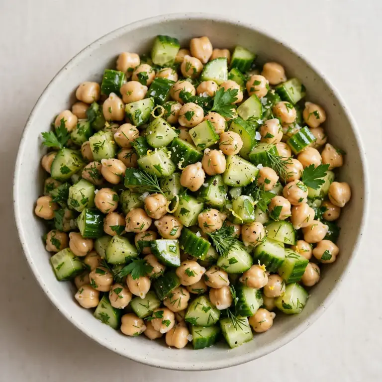 Budget Meal Prep: Kichererbsen-Gurken-Salat Für 1€ Pro Portion