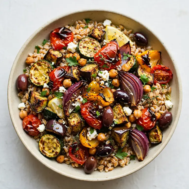 Budget Meal Prep: Mediterranes Farro & Roasted Veggie Bowl