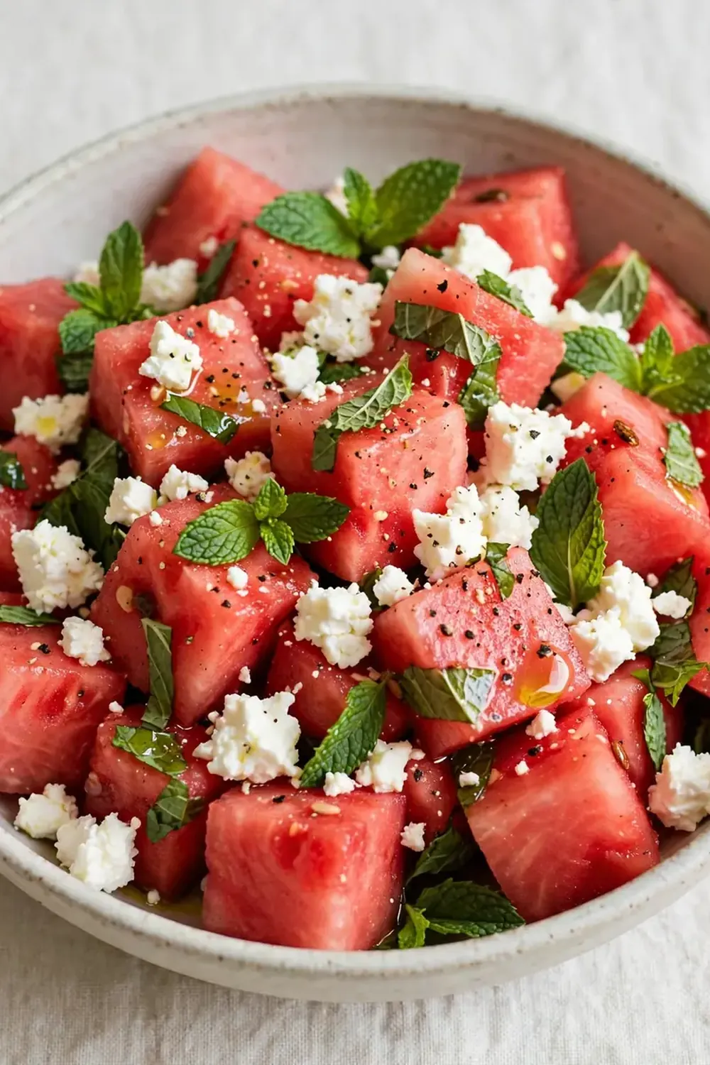 Watermelon, Feta, and Mint Salad