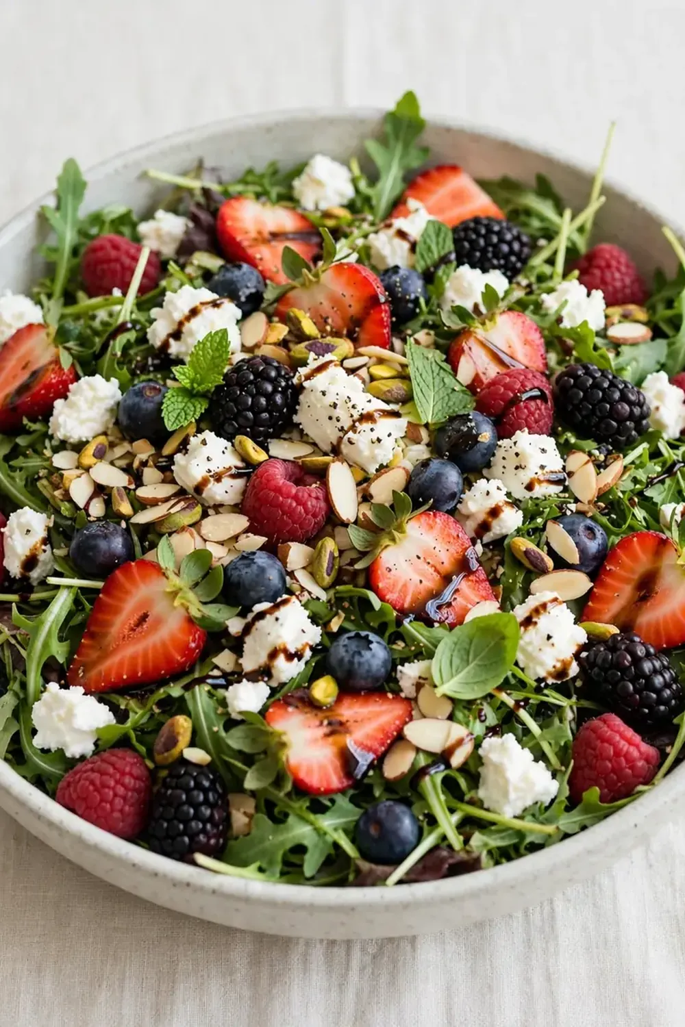 Summer Berry and Goat Cheese Salad