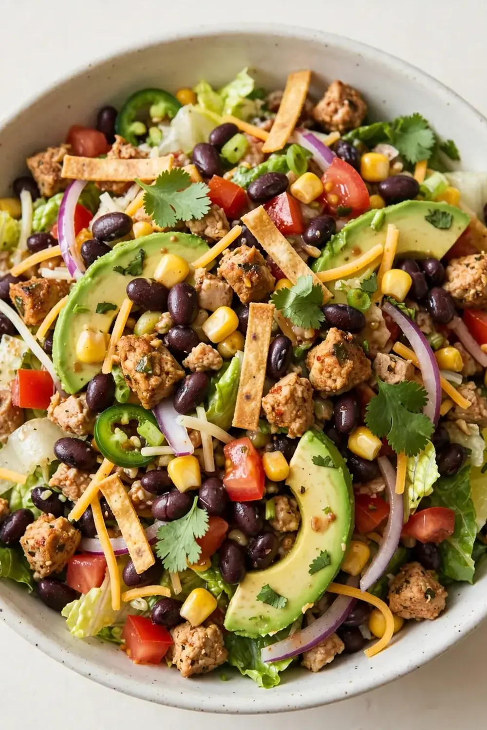 Turkey and Black Bean Taco Salad