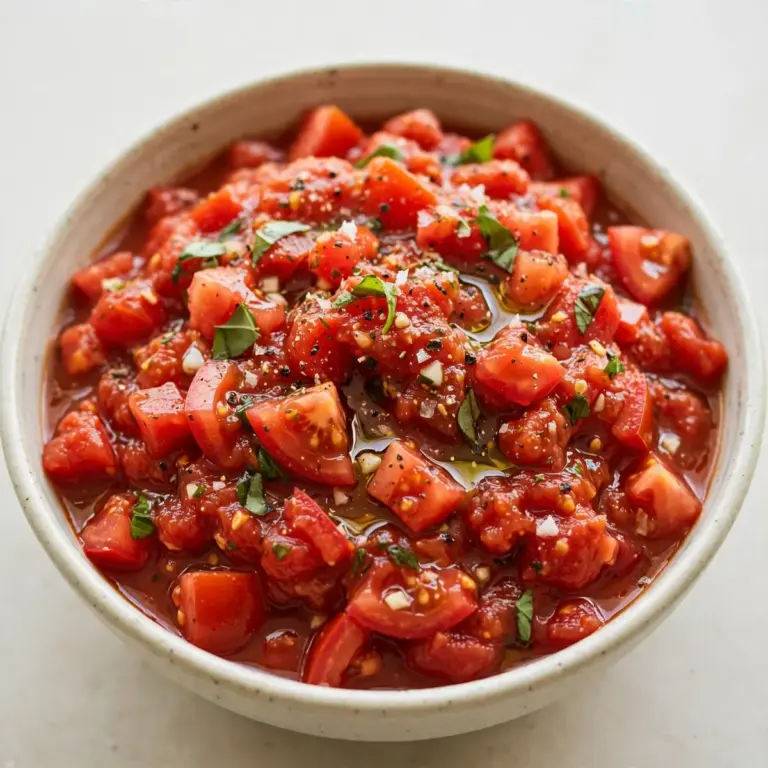 Frische Tomatensauce ohne Kochen
