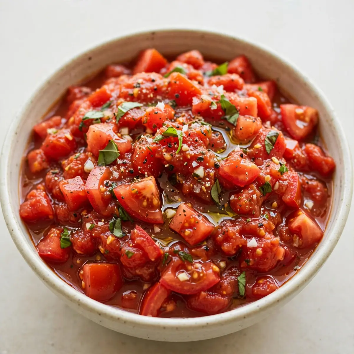 Frische Tomatensauce ohne Kochen