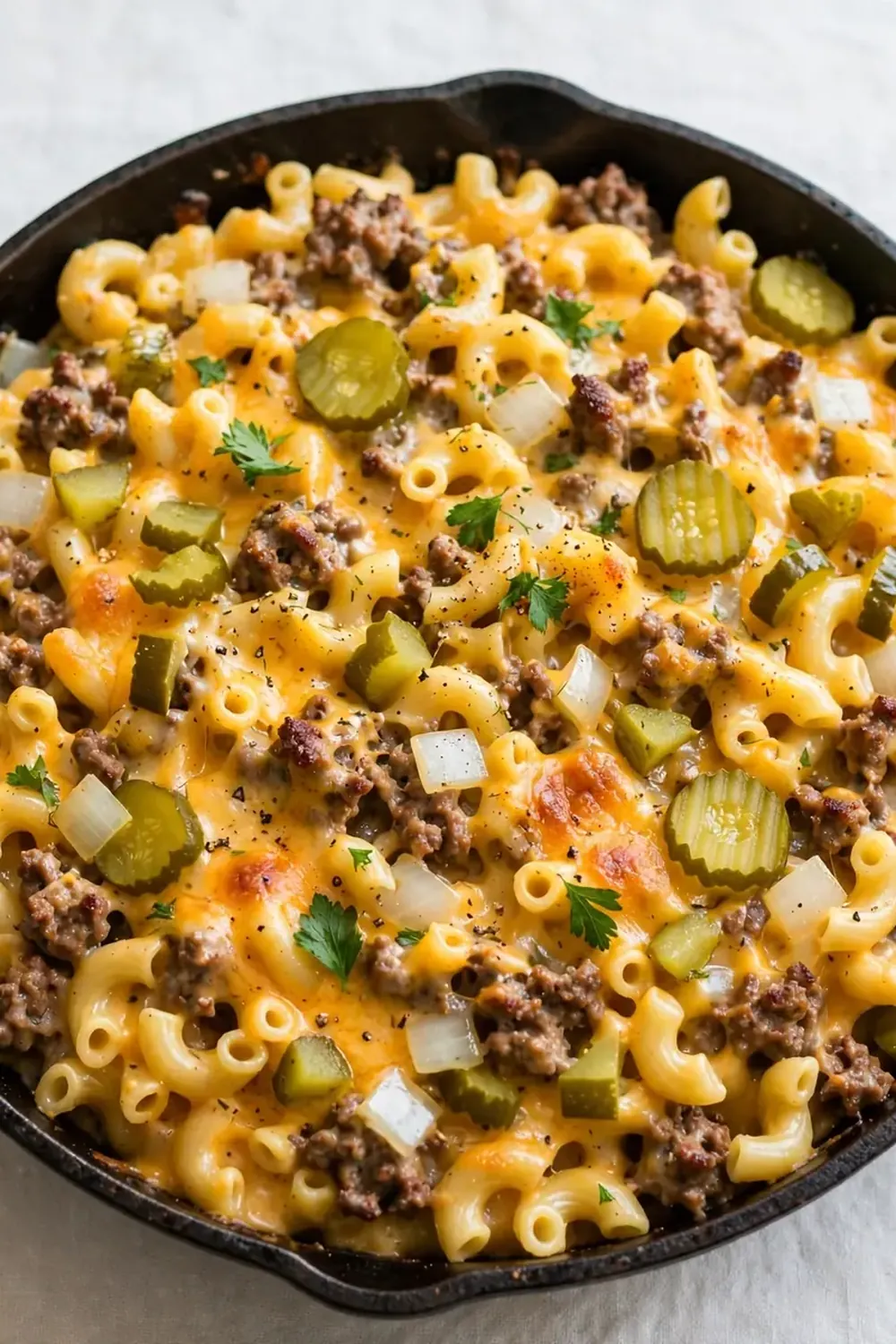 One-Pot Cheeseburger Pasta