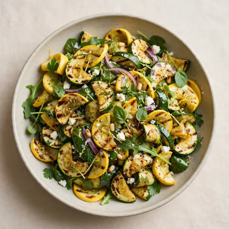 Günstiger Meal Prep: Gegrillte Zucchini- und Kürbissalat