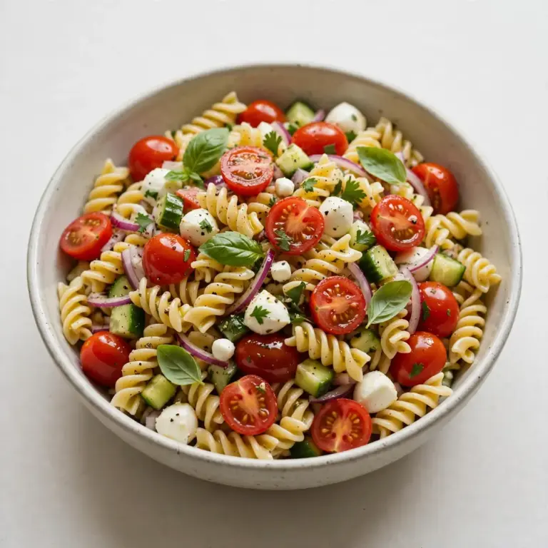 Kalte Nudeln mit Kirschtomaten