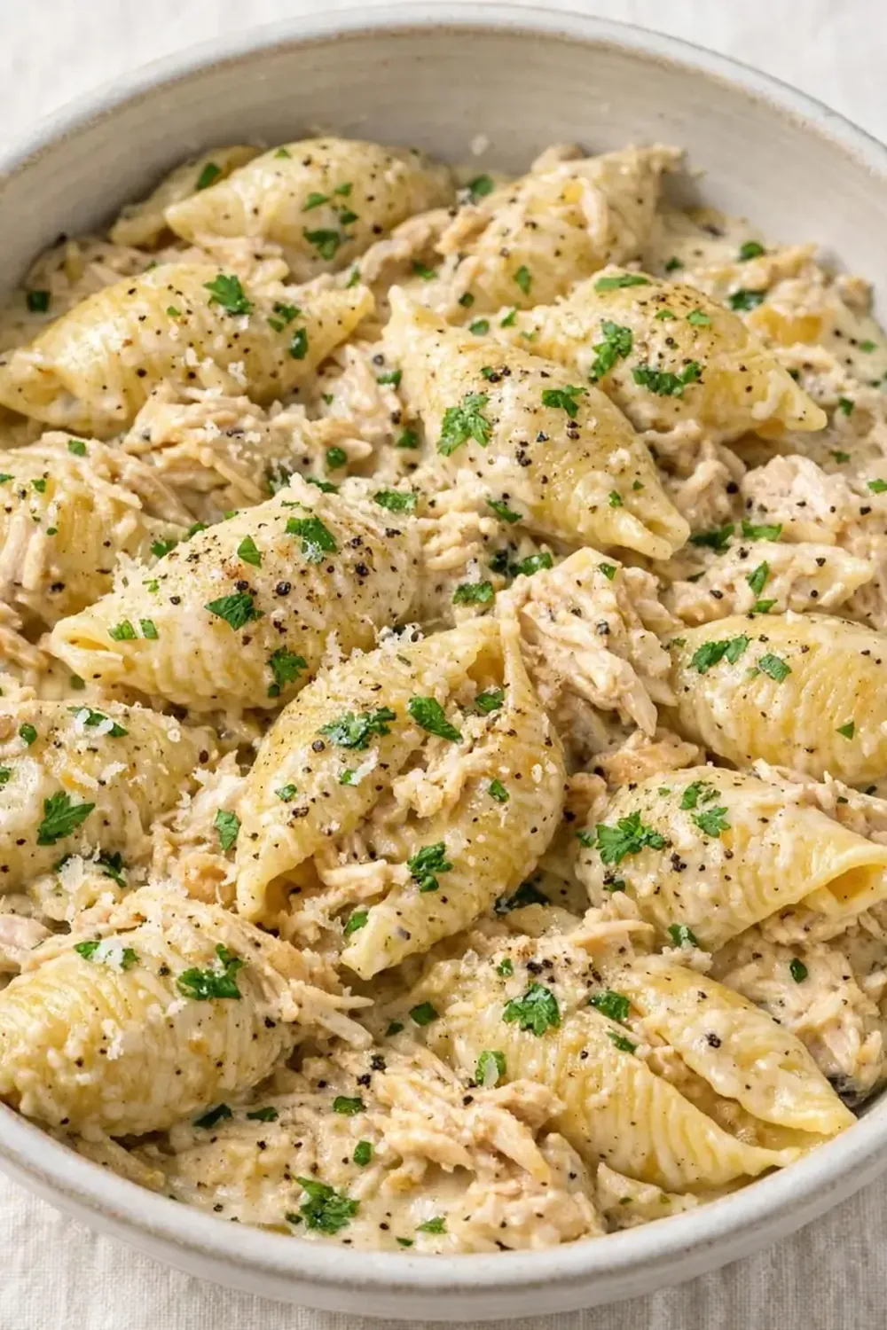 One-Pot Garlic Parmesan Chicken and Shells
