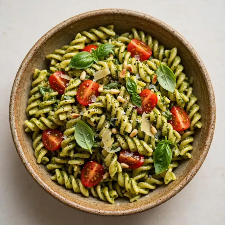 Leichtes Sommer-Pesto-Pasta-Rezept