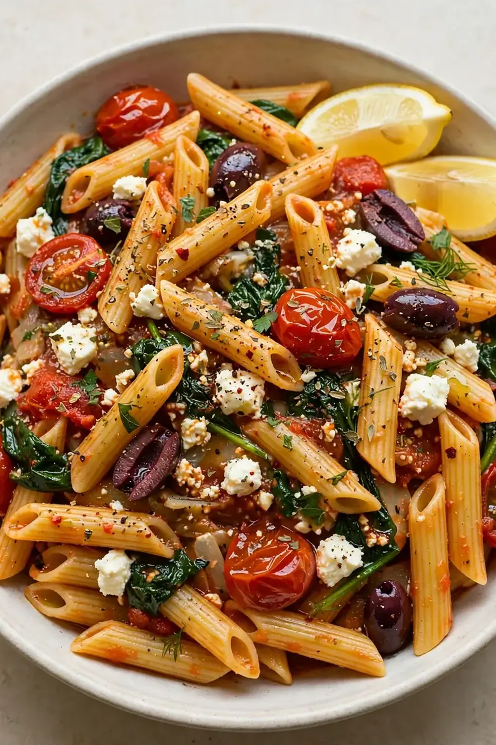 One-Pot Mediterranean Greek Pasta