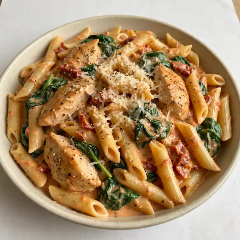 One-Pot Toskanisches Hähnchen-Penne: Budget Meal Prep für 3 Euro