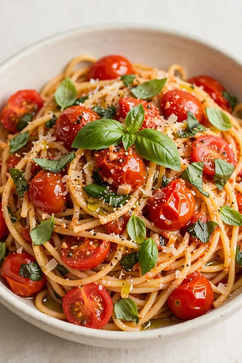 quick summer tomato basil pasta