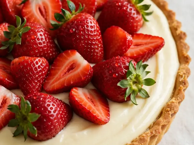 Erdbeer-Tarte mit Vanillecreme