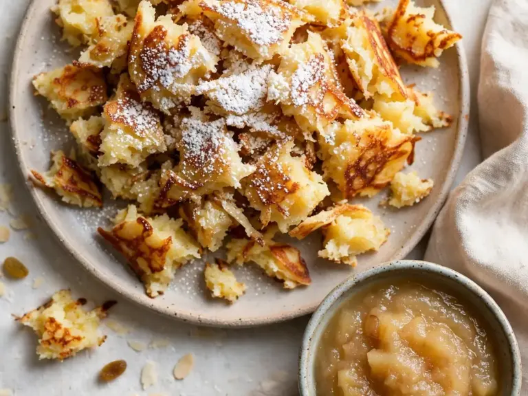 Kaiserschmarrn mit Apfelmus – österreichischer Klassiker